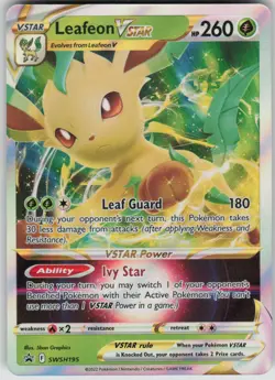 Pokemon Leafeon VSTAR - Promo SWSH: Sword & Shield Promo Cards SWSH195 NM - Image 1