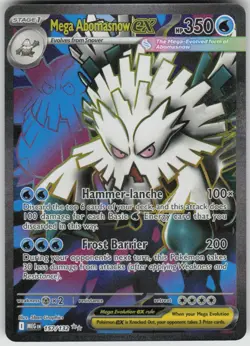 Pokemon Mega Abomasnow ex Ultra Rare ME01: Mega Evolution 157/132 NM - Image 1
