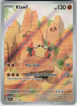 Pokemon Klawf Illustration Rare SV01: Scarlet & Violet Base Set 217/198 NM - Image 1