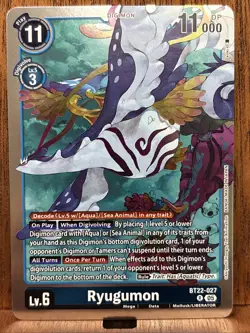 Digimon Card Game Ryugumon BT22-027 R Cyber Eden - Image 1