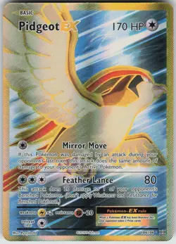 Pokemon Pidgeot EX (Full Art) Ultra Rare XY - Evolutions 104/108 NM - Image 1