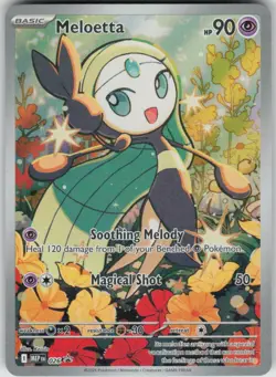 Pokemon Meloetta Illustration Rare ME: Mega Evolution Promo 026 NM - Image 1