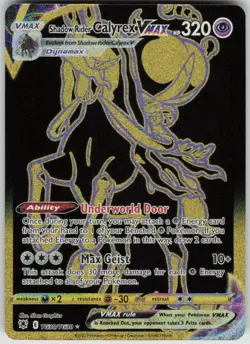Pokemon Shadow Rider Calyrex VMAX Astral Radiance Trainer Gallery TG30/TG30 NM - Image 1