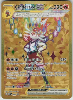 Pokemon Cinderace ex Promo SV: Scarlet & Violet Promo Cards 163 NM - Image 1