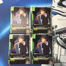 Duo Maxwell R x4 PLAYSET GD01-090 | Newtype Rising | Rare Holo | Gundam Card - Image 1