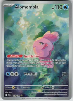 Pokemon Alomomola Illustration Rare SV: Black Bolt 108/086 NM - Image 1