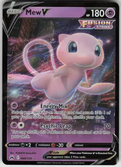 Pokemon Mew V Ultra Rare Crown Zenith 060/159 NM - Image 1
