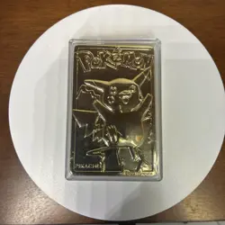 1999 Pokemon Burger King 23K Gold Plated Pokemon Card - Pikachu - Image 4