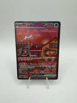 Pokemon TCG Mew EX SVP 053 Scarlet Violet 151 Black Star Promo Full Art NM - Image 1