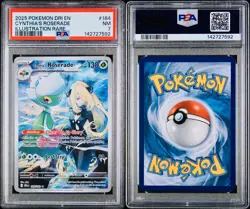 POKEMON PSA 7 CYNTHIA’S ROSERADE FULL ART 184/182 DESTINED RIVALS ENGLISH 2025 - Image 3