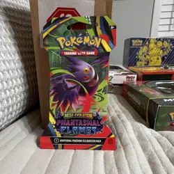 Pokemon Mega Evolution Phantasmal Flames Booster Pack Gengar Trading Card - Image 1