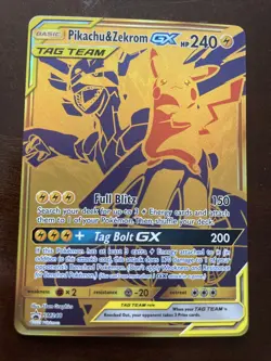 Pokemon TCG Pikachu & Zekrom GX SM248 Holo Promo Card - Image 1