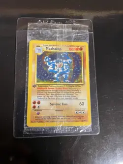 Pokemon 1st Edition Base Set Machamp Holo 8 Factory Sealed - Image 1