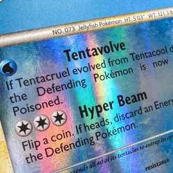 LP Reverse Holo Tentacruel 50/102 HGSS Triumphant Pokemon Sachiko Adachi - Image 4