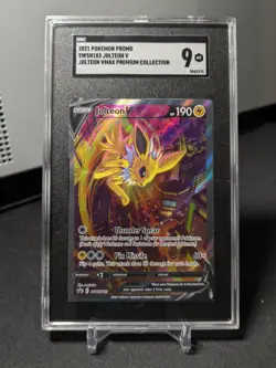 Pokemon TCG - Jolteon V SWSH183 Promo - VMAX Premium Collection - SGC 9 MT - Image 1