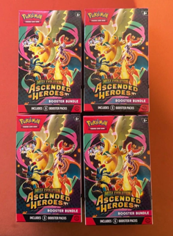 Pokemon TCG: Mega Evolution Ascended Heroes Booster Bundle X4 New Factory Sealed - Image 1
