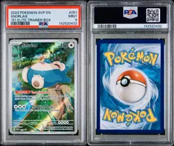 POKEMON PSA 9 SNORLAX FULL ART #051 PROMO 151 ELITE TRAINER BOX ENGLISH 2023 - Image 3