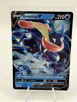 Greninja V 073/264 Fusion Strike Ultra Rare Holo Pokemon Card NM - Image 1