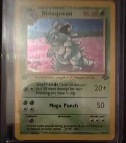 The Pokemon Company Jungle English Nidoqueen 7/64 90 HP Holo Rare 1st Edition - Image 1