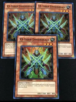 Yugioh XX-Saber Emmersblade HASE-EN001 Super x3 (NM) - Image 1