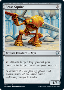 Brass Squire Commander Legends HEAVILY PLD Artifact Uncommon MAGIC CARD ABUGames - Image 1