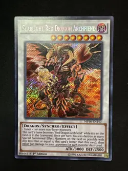 Yu-Gi-Oh Scarlight Red Dragon Archfiend MP16-EN140 Secret Rare 1st Edition NM - Image 1