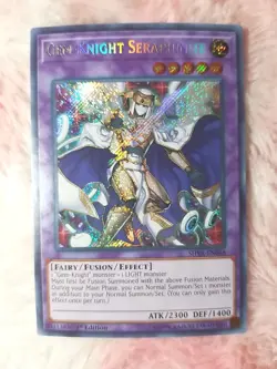 Yu-gi-oh! Gem-Knight Seraphinite SHVA-EN048 1st Edition Secret Rare Card - Image 1