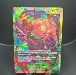 Bandai One Piece CCG Roronoa Zoro OP06-118 Secret Rare Foil 9000A - Image 2