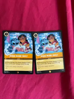 2x Disney Lorcana Ohana Means Family 32/204 - Image 1
