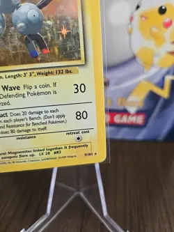 Pokemon TCG Magneton Base Set Holo Unlimited Rare Card 9/102 WOTC - Image 5