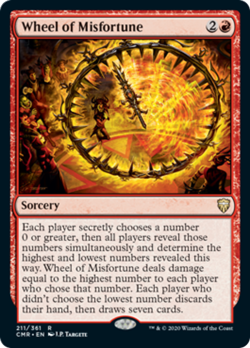Wheel of Misfortune FOIL Commander Legends PLD Red Rare MAGIC MTG CARD ABUGames - Image 1