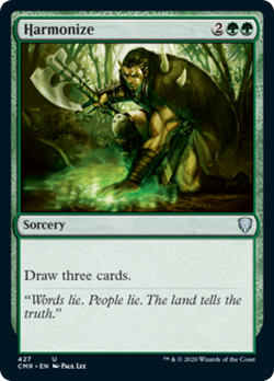 Harmonize Commander Legends HEAVILY PLD Green Uncommon MAGIC MTG CARD ABUGames - Image 1