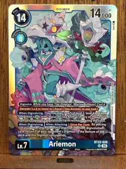 Digimon Card Game Ariemon BT22-028 SR Cyber Eden - Image 1