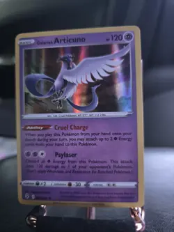 Pokemon TCG Galarian Articuno Holo Rare Card Evolving Skies 063/203 NM Condition - Image 1