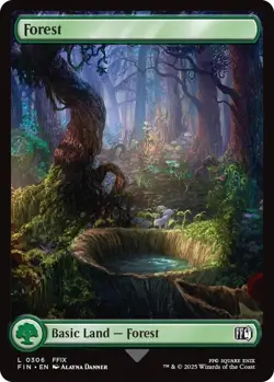 Forest 0306 MTG FINAL FANTASY Land NP - Image 1