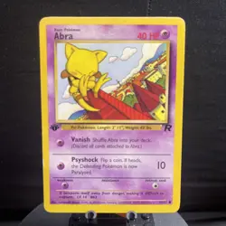 Pokemon TCG Abra Team Rocket 49/82 Regular 1st Edition Common - Image 1