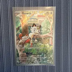 Pokemon Meowth 106/094 – Phantasmal Flames – English IR (Illustration Rare) - Image 1