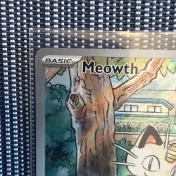 Pokemon Meowth 106/094 – Phantasmal Flames – English IR (Illustration Rare) - Image 2