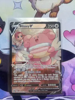 Pokemon Blissey V Ultra Rare Holo Silver Tempest TG22/TG30 Trainer Gallery - Image 3
