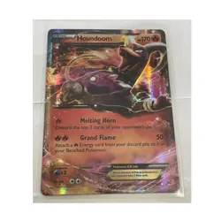 Pokemon Houndoom EX Full Art Ultra Rare Breakthrough Holo 21/162 170 HP - Image 1
