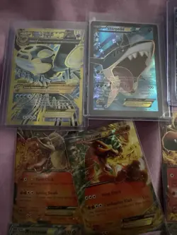 Pokemon TCG Charizard EX & Venusaur EX Primal Kyogre EX Holo Full Art Lot - Image 2
