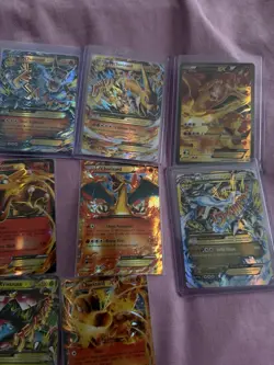 Pokemon TCG Charizard EX & Venusaur EX Primal Kyogre EX Holo Full Art Lot - Image 5