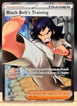Black Belt Training 255/217 Ultra Rare Ascended Heroes Pokemon TCG NM - Image 1