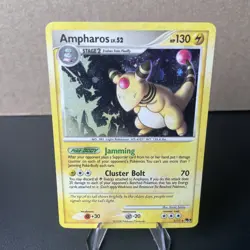 Ampharos 001/017 POP Series 7 Holo 2008 Pokemon LP/MP - Image 1