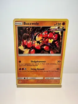 Buzzwole 77/131 Rare Forbidden Light Pokemon Heavily Played - Image 1