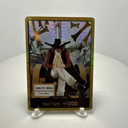 One Piece CCG OP14 Gold DON!! Dracule Mihawk - Near Mint English - Image 1