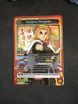Kyojuro Rengoku UEX05BT/KMY-3-072 SR Holo Union Arena Demon Slayer Vol 2 NM/MNT - Image 1
