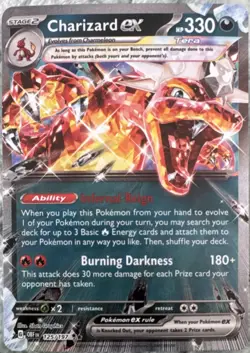 Pokemon Charizard ex 161 SV: Scarlet & Violet Promo Holo EX Card English - Image 1