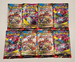 ONE Pack of Pokemon Mega Evolution Trading Card Game Booster Pack - Image 1