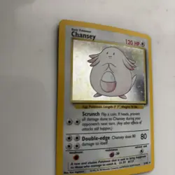 Pokemon Chansey Holo Rare 1999 Vintage Egg Pokemon 3/102 Rare Card - Image 3